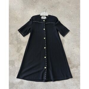 ALNORAL by Al Spokavicius Wool Blend Dress Sz M Oversized Vintage